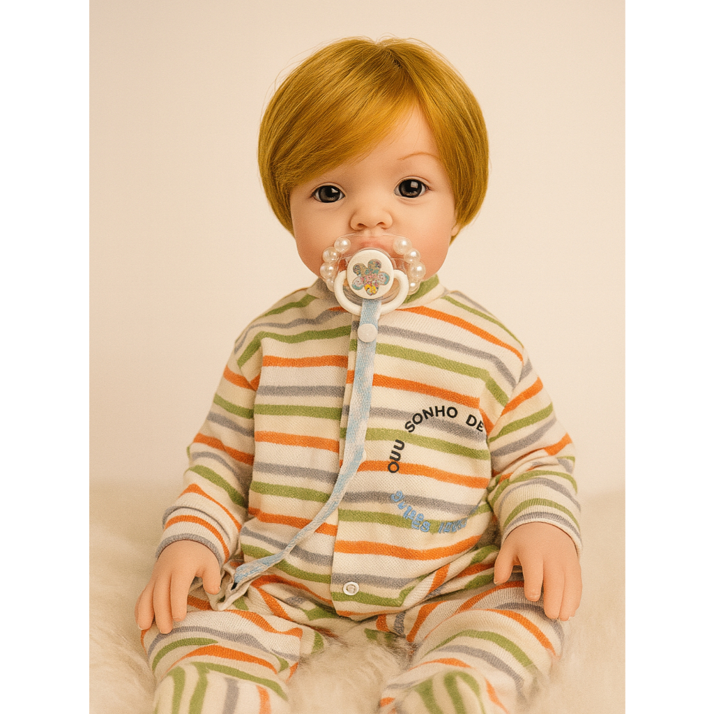 Bebê Reborn Menino Original  Corpo de Silicone Realista Acessorios  49cm em Oferta na Shopee