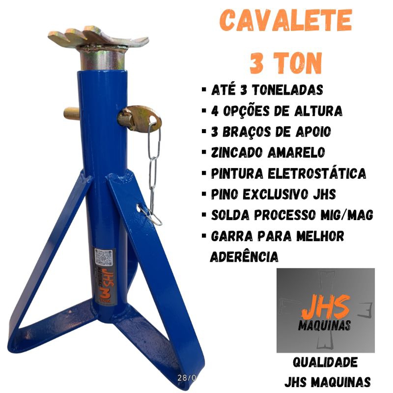 Cavalete 3 Toneladas Para Camionete, Pick UP