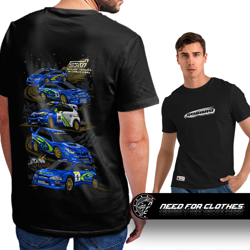 Camiseta Subaru Impreza WRX STI, Boxer Turbo AWD, Lendas do WRC, Cultura JDM