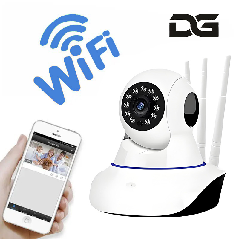 Câmera De Segurança Visão Noturna WiFi 360 Aplicativo De Acesso Remoto Lente Dupla Camera IP G12