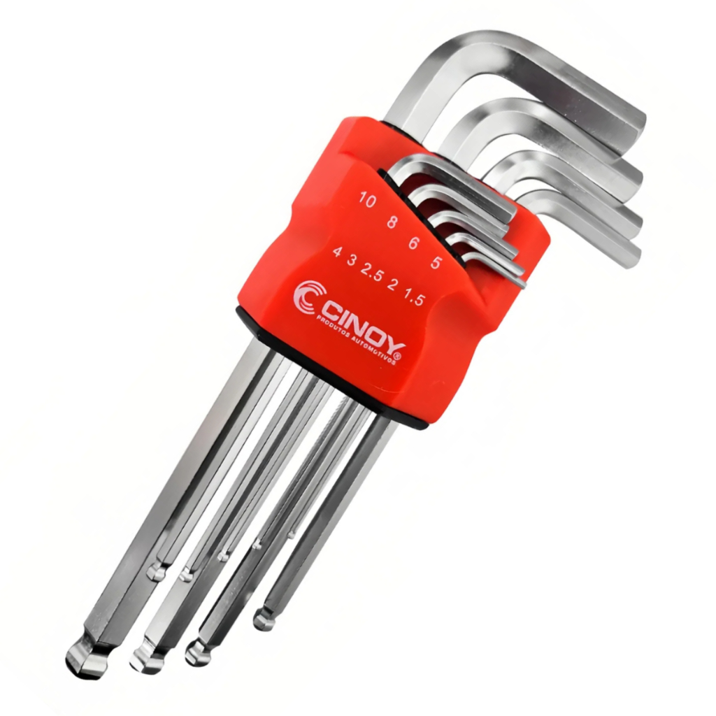 Jogo de Chaves Allen Cindy 9 Peças – Aço Cromado Profissional em Oferta na Shopee