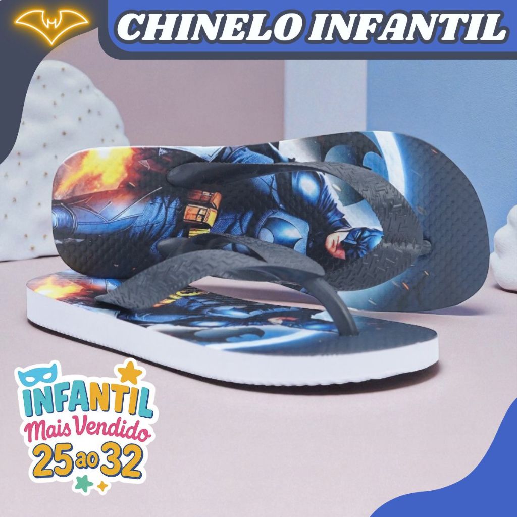 Chinelo Masculino Confortável Antiderrapante Para Praia, Piscina e Dia a Dia Tira Resistente 25 - 32