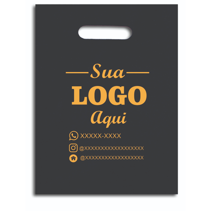 Sacolas Boca Vazada 30x40 M Personalizada Boca de Palhaço 30x40 para Loja com sua logomarca impressa