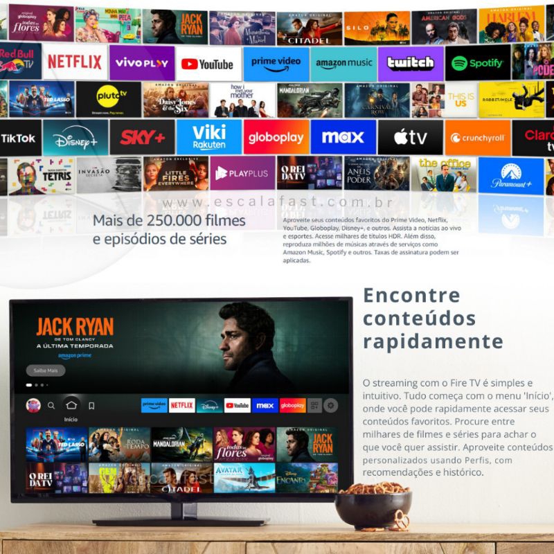 Novo Amazon Fire Stick TV Full HD 3ª Geração Alexa Comando de Voz Original - Preto — imagem 2 de 2