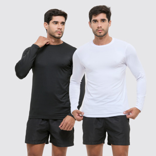 Kit 2 camisa termica masculina blusa uv masculino segunda pele com proteção solar 50+ em Oferta na Shopee