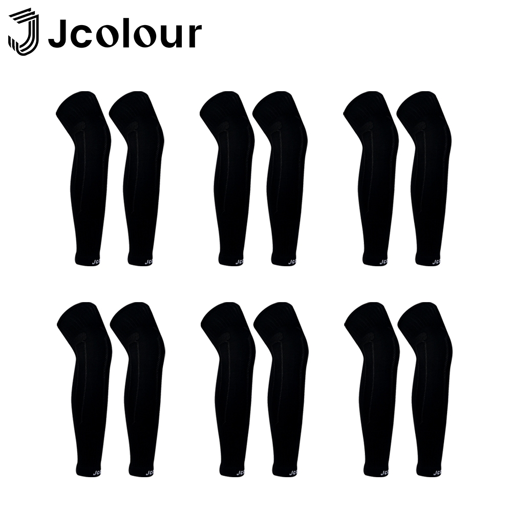 Jcolour kit 6 pares Mangas De Panturrilha De Futebol Masculino em Oferta na Shopee