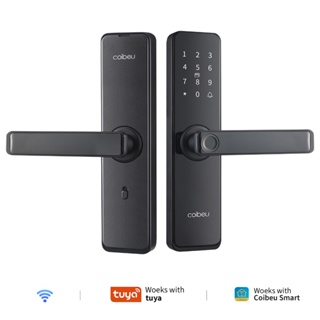 COIBEU Tuya WIFI Fechadura Digital de Sobrepor, Fechadura Eletronica Fechaduras Digital com Biometria em Oferta na Shopee