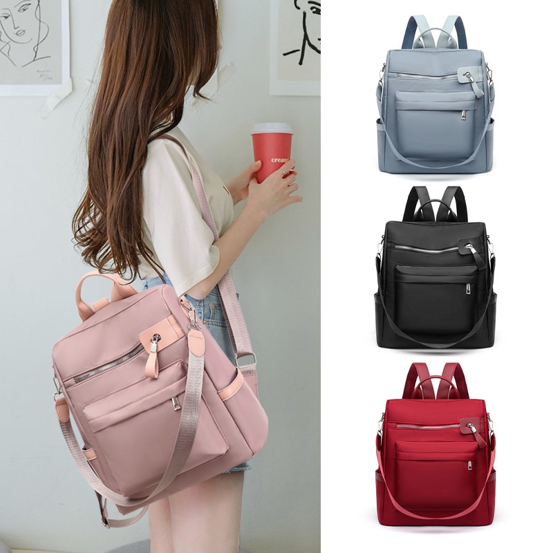 EspecialJaedo Mochila Feminina, Mochila de Nylon Impermeável, Mochila Moderna Estudantes