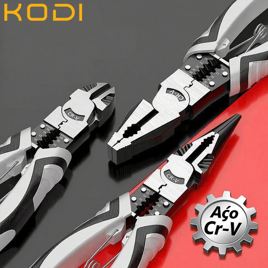 Kit 3 Alicates p/ Fios - Descasca, Corta e Crimpa (Cobre/Coaxial) | Avulso ou Conjunto F18