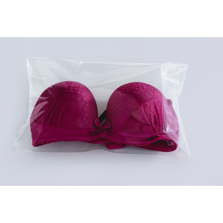 Kit 100 Embalagem Saquinho com Botão 25 X 30 Em Polipropileno para Lingerie do P ao G