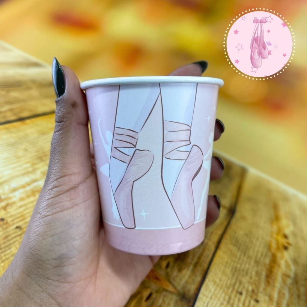 8~32 COPO PAPEL FESTA BAILARINA  200ML FESTCOLOR em Oferta na Shopee