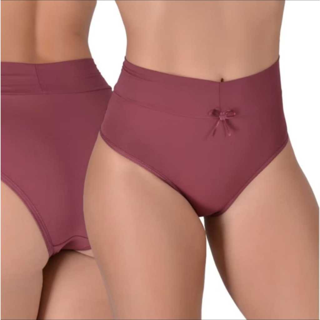 Kit Calcinhas Modeladoras Cintura Alta Reduz Medidas Lingerie Feminina Confortável em Oferta na Shopee