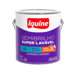 Tinta Acrilica Premium Semibrilho Iquine Super Lavavel 3,6L