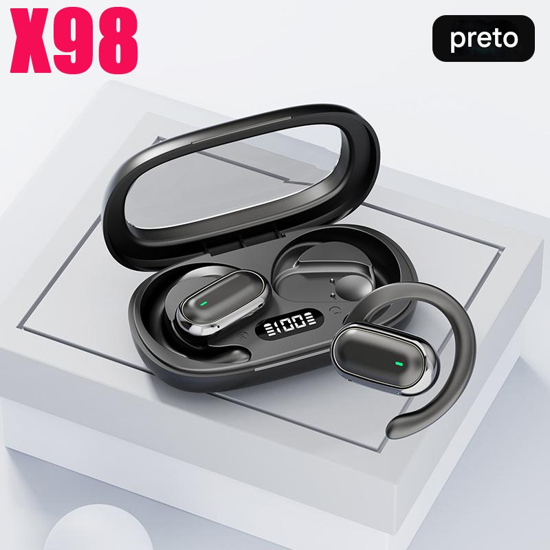 2025 X98 Fones de ouvido sem fio Bluetooth Fones de ouvido esportivos abertos Fones de ouvido para jogos