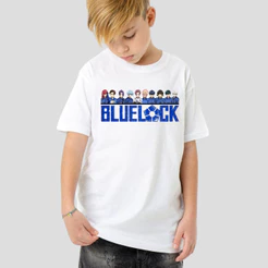 Camiseta blusa desenho anime mangá one piece futebol blue lock menina menino moda infantil juvenil