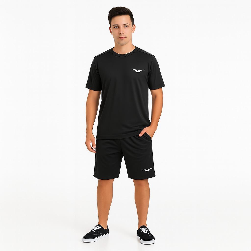 Super Kit 1 Camiseta Helanca e 1 Bermuda Chimpa Origin's