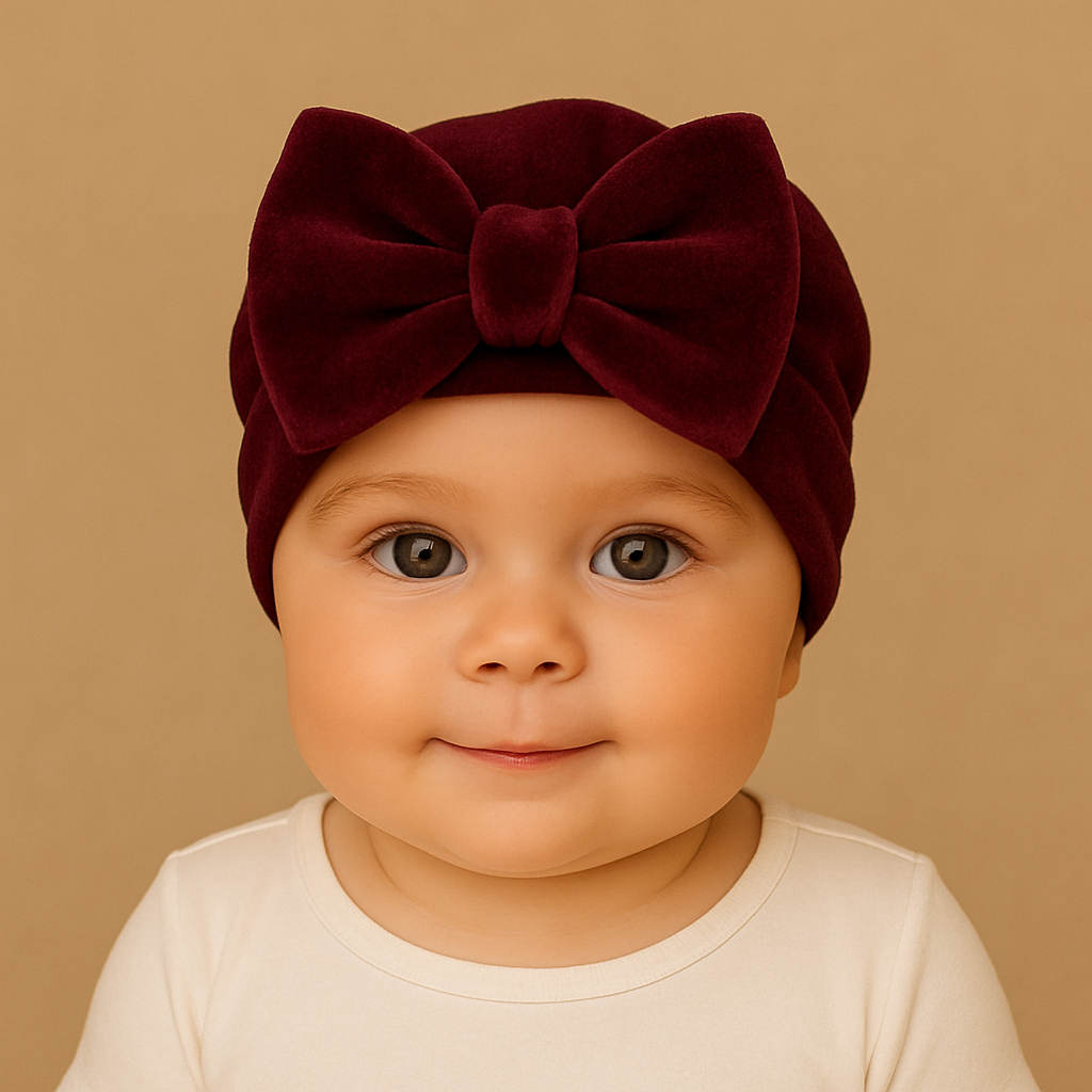 Boina Bebê Infantil Plush Touca Inverno Boné Meninas RN a 2 anos