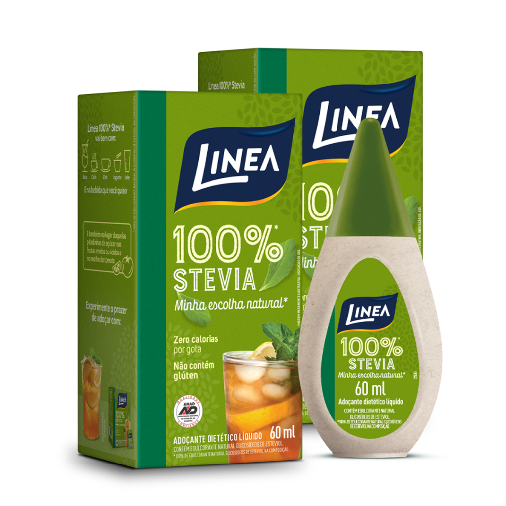 Linea 2 Adoçantes Líquidos Stevia (50% De Desconto Na Segunda Unidade) 60ml em Oferta na Shopee