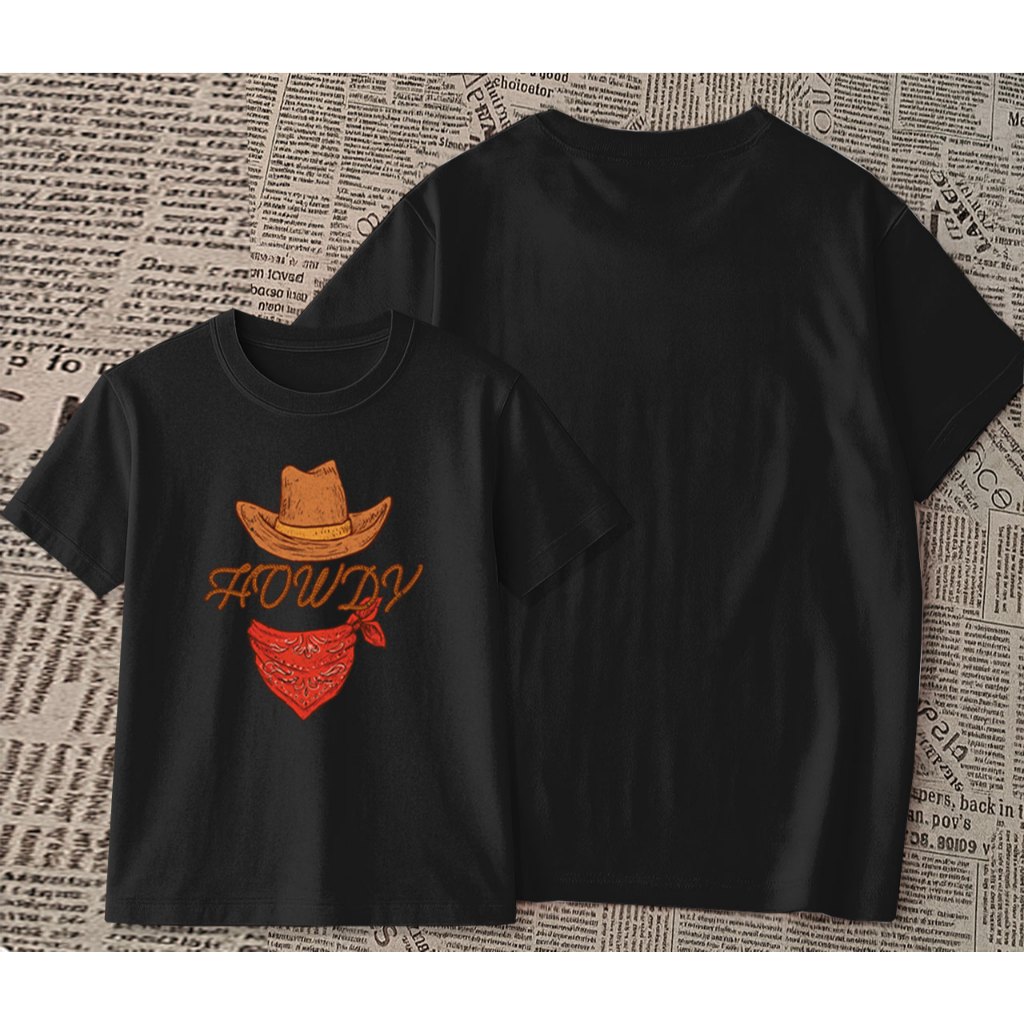 Camiseta estampada - cowboy | chapel e laços | blusa feminina cowgirl premium 100% algodão oversized
