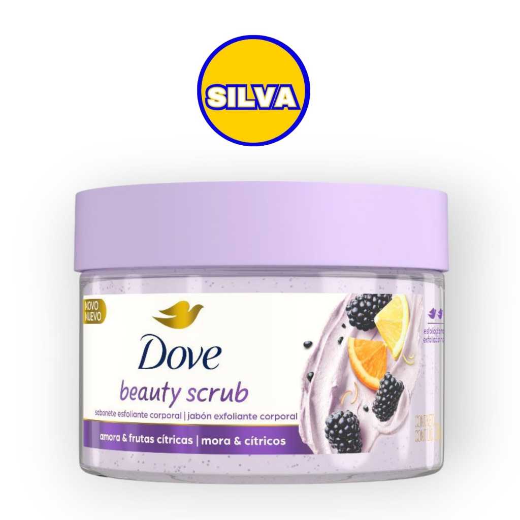 SABONETE ESFOLIANTE DOVE BEAUTY SCRUB AMORA E FRUTAS CÍTRICAS POTE 280G