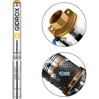 Bomba Submersa Solar Palito Caneta 1,0cv Gidrox 750w para Poço Artesiano Até 95 Metros em Oferta na Shopee