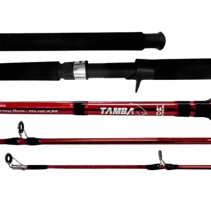 Vara Pesca Pesqueiro Maruri Tamba 2Partes - 40-80lb - Ação Rápida - Tubular