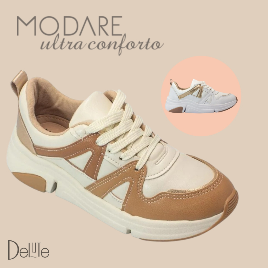 Tênis Feminino Modare Conforto Estilo Casual Dia a Dia Trabalho Palmilha Macia Antiderrapante - Women Shoes