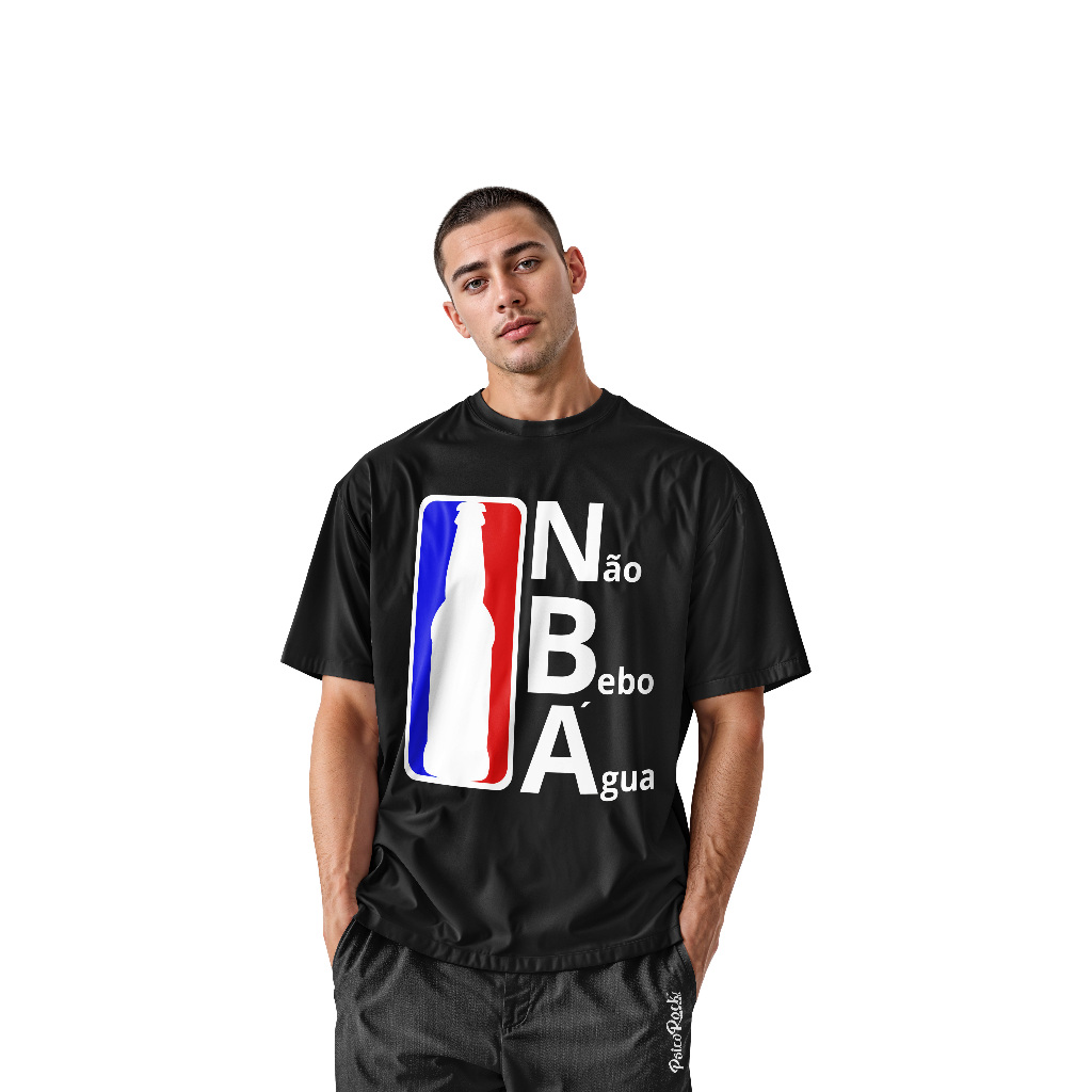 Camiseta Camisa PsicoRock Brasil Satira Divertida Nerds NBA Não Bebo Agua t-shirts