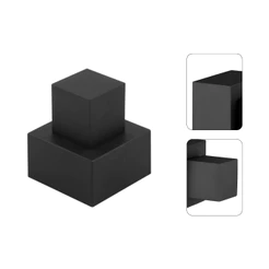 Acabamento Quad Para Registro Pressão/Gaveta Preto Padrão Deca 100% Metal 50mm 1" 1.1/2"Polegadas
