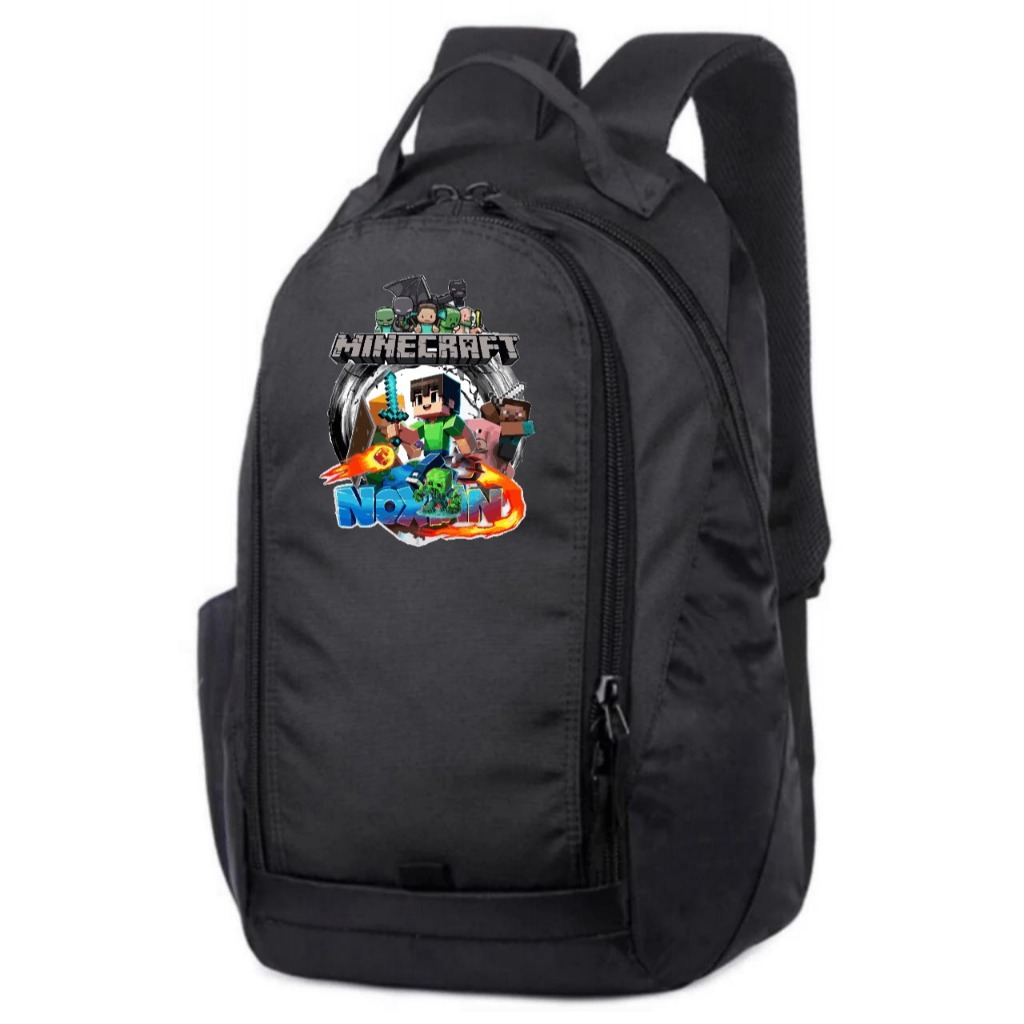 Mochila Unissex Infantil Minecraft com Porta Tablet Porta Garrafinha 02 sk 01