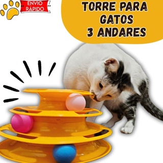 Brinquedo interativo para Gatos Torre para Gatos com 3 andares Napi em Oferta na Shopee