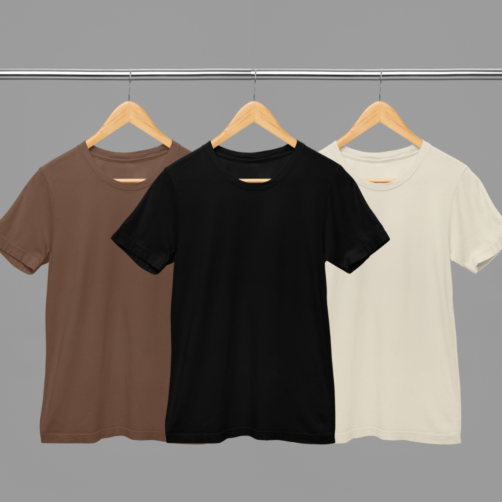 Kit 3 Camiseta Masculina Basica Premium Streetwear Camisa T-Shirt Slim Algodao Envio Imediato