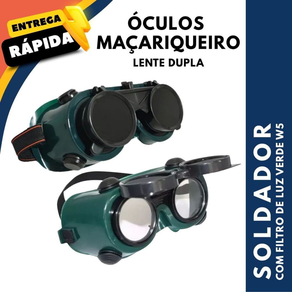 Óculos Maçariqueiro Proteção Para Soldagem CA 17573 Delta Plus Lente Articulada em Oferta na Shopee