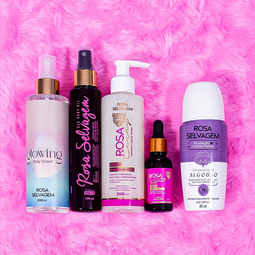 Rosa Selvagem - Kit autocuidado total algodão