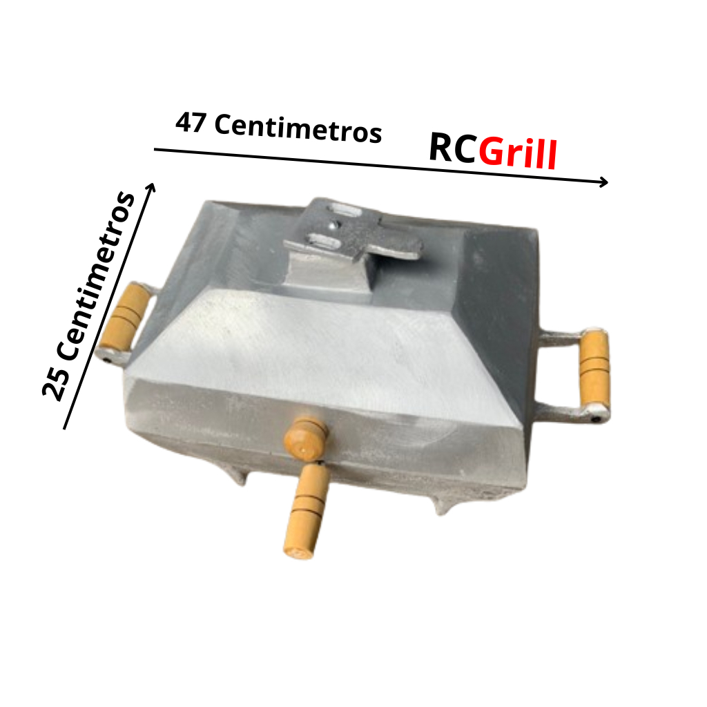 Churrasqueira de aluminio quadrada (envio imediato)