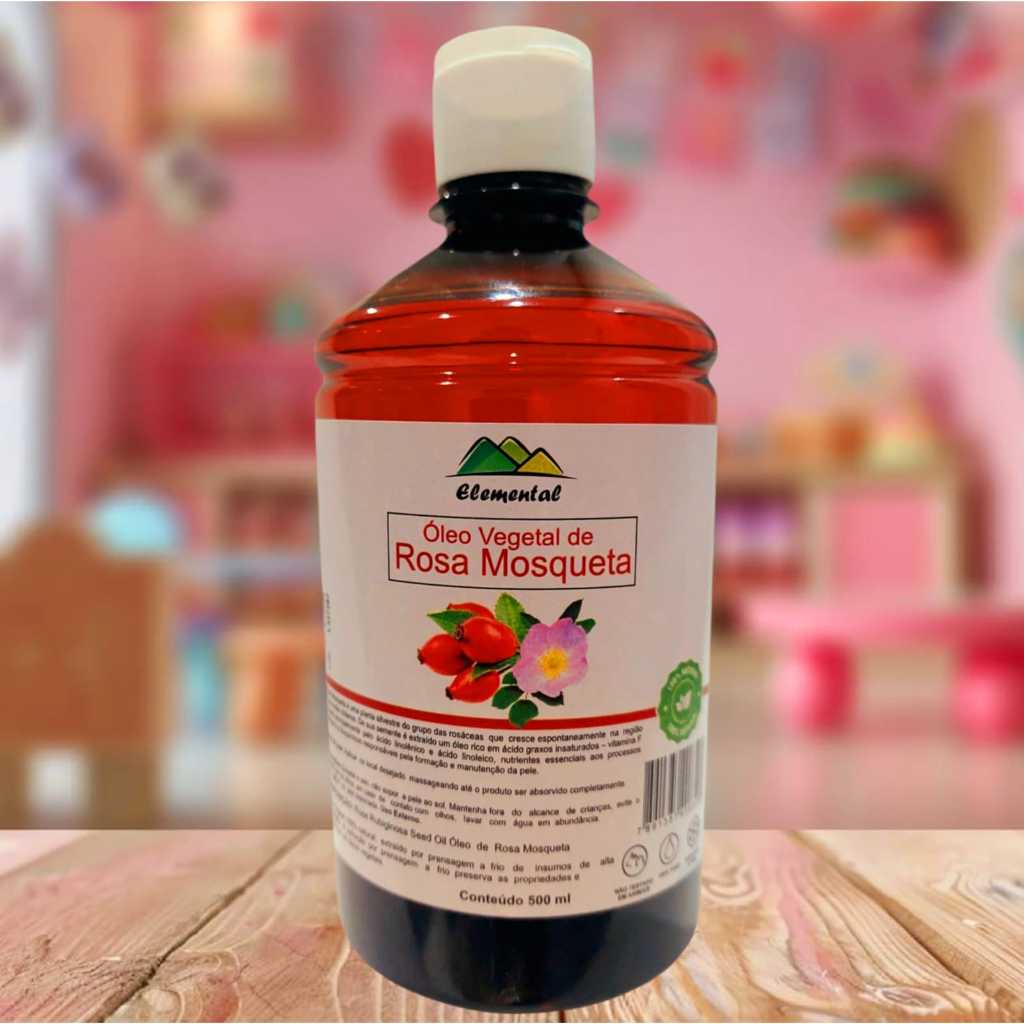Óleo vegetal de Rosa Mosqueta Rubiginosa 500ml em Oferta na Shopee