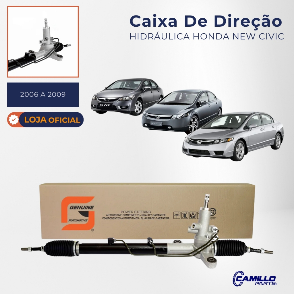 Caixa Direção Hidráulica Honda New Civic 2006 2007 2008 2009 em Oferta na Shopee