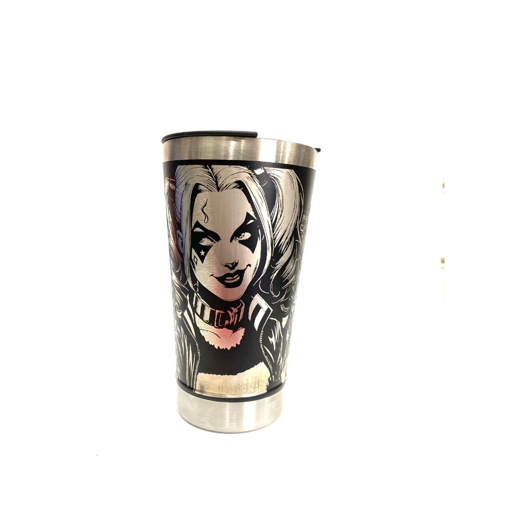 Copo Térmico 473ml Personalizado Em 360° Graus Arlequina Harley Quinn