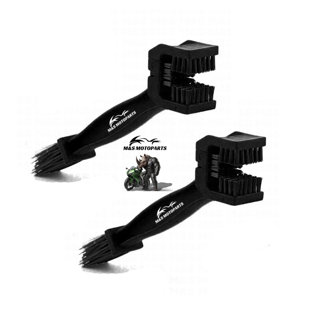 KIT 2 ESCOVINHAS ESCOVA DE LIMPEZA PARA CORRENTE DE TRANSMISSÃO MOTO BIKE