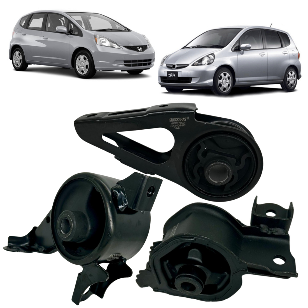 Kit 3 Calço Coxim Motor Câmbio Honda Fit 2003 A 2008 Manual