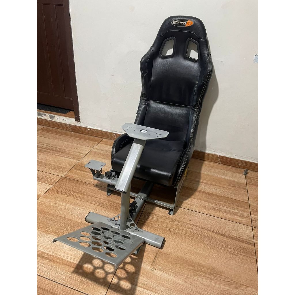 Cockpit C/ Banco PlaySeat Evolution Couro P/ G27, G29, G920, G923