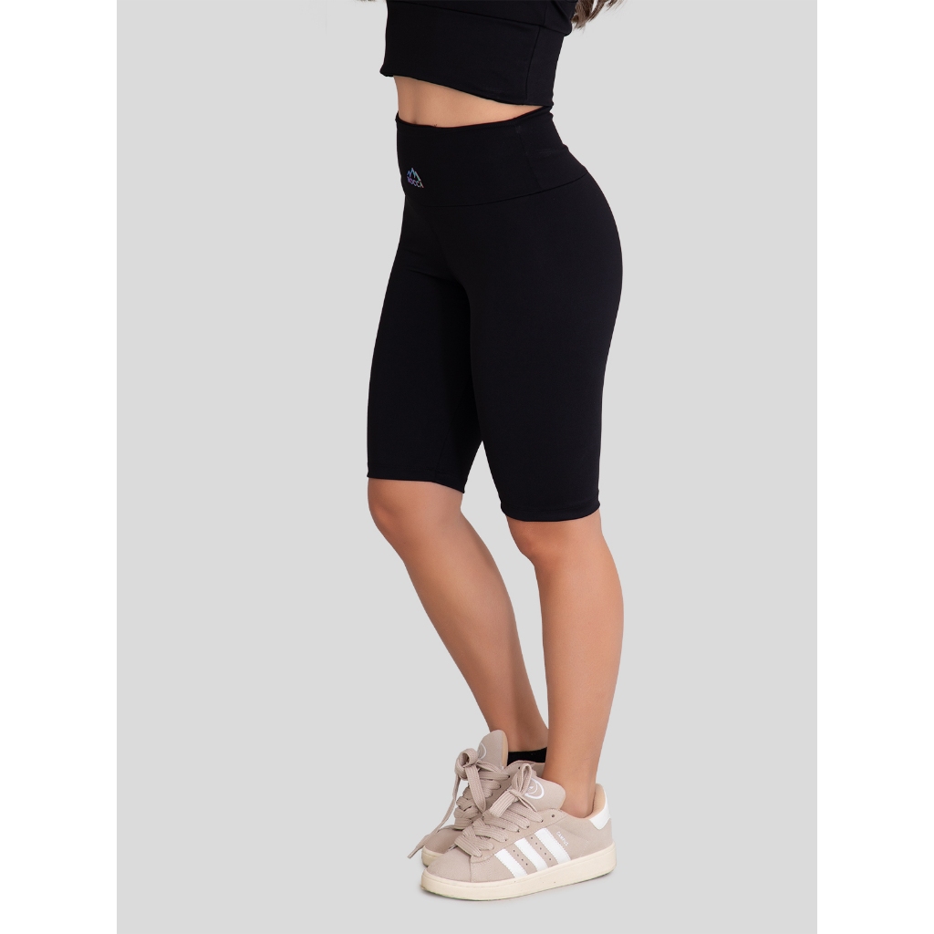 Bermuda Ciclista Feminina de Poliamida Bolso Run em Oferta na Shopee