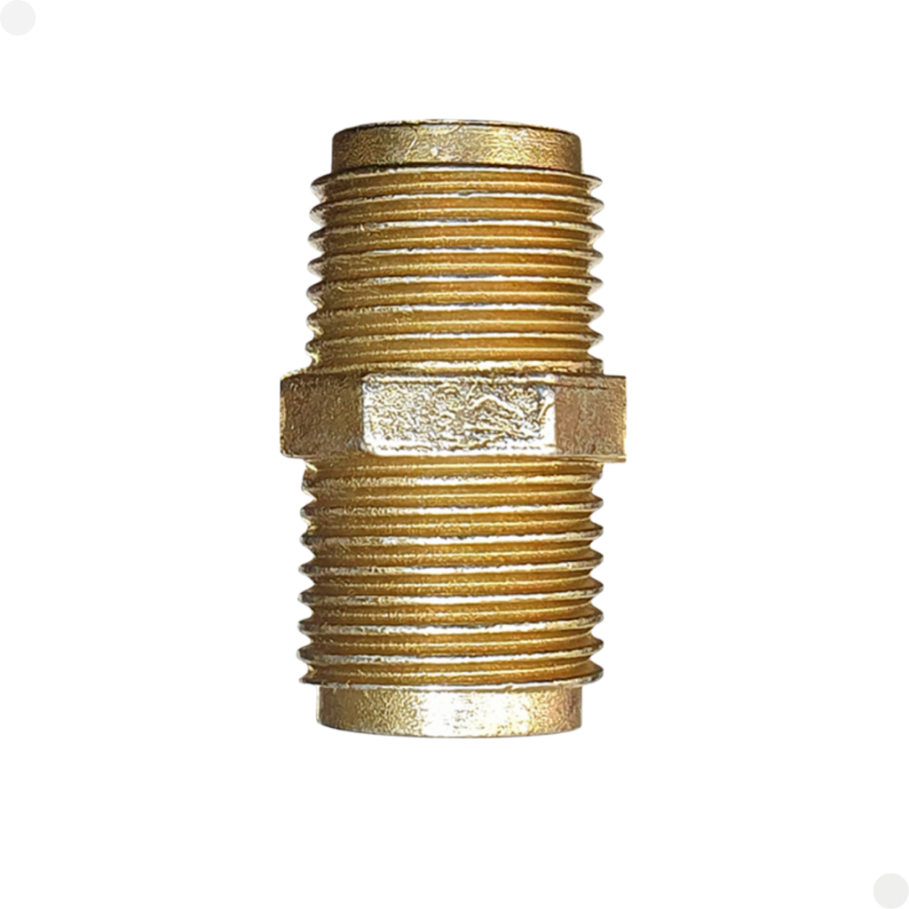 Niple União 1/2'' X 1/2'' Metal Zamac P/ Água Quente E Gás