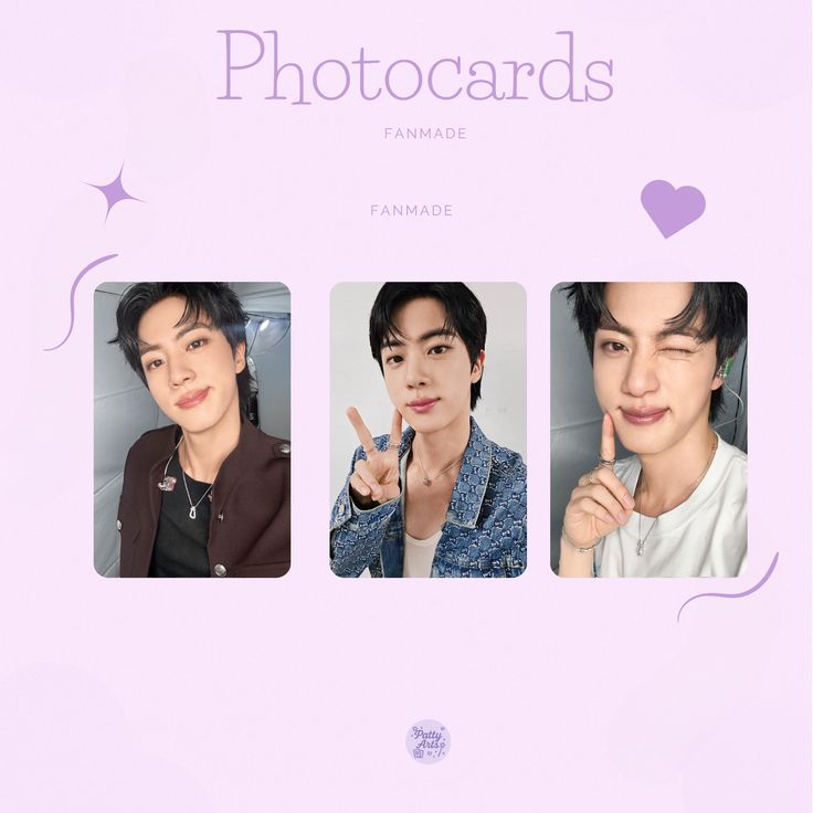 Photocard Fanmade 10 cards | Selcas |Run seokjin ep tour| Jin|seok jin| bts|