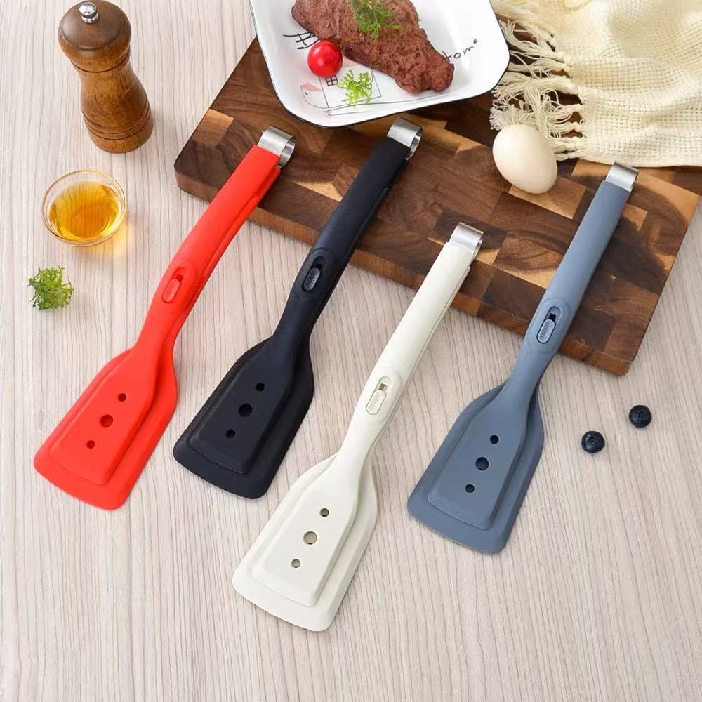 Espátula Pinça de Silicone Antiaderrapante Resistente ao Calor – Cozinha Prática e Segura em Oferta na Shopee