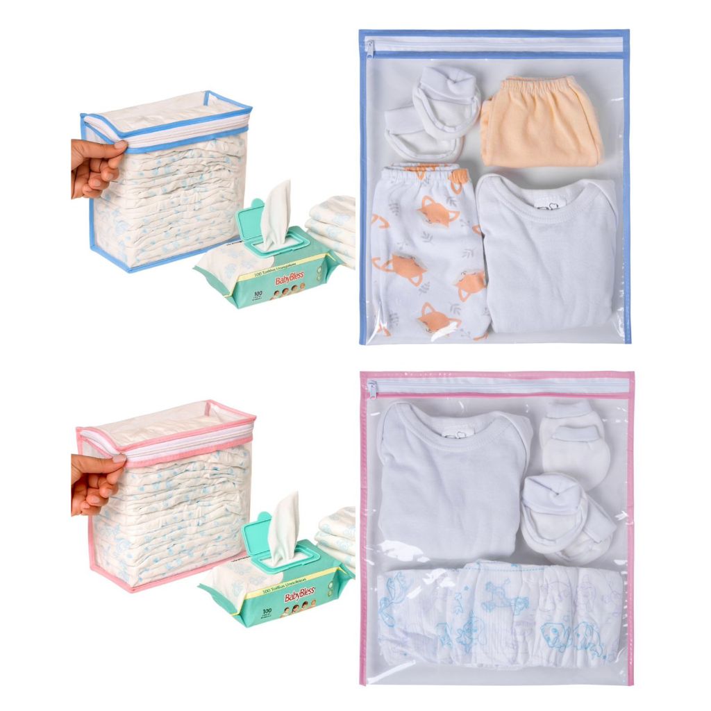 5 Saquinhos Maternidade Multiuso + 2 Organizador Necessaire em Oferta na Shopee