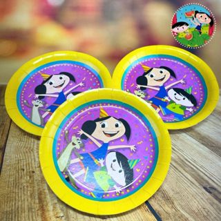 8~32 PRATO DE PAPEL FESTA SHOW DA LUNA 18CM FESTCOLOR em Oferta na Shopee