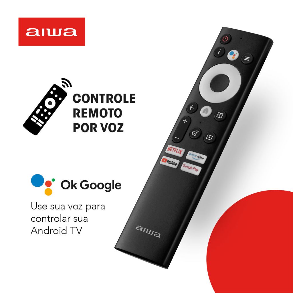Detalhes do Smart Tv Aiwa 55 Android, 4k, Dolby Vision & Atmos - Aws-tv-55-bl-01 Bivolt