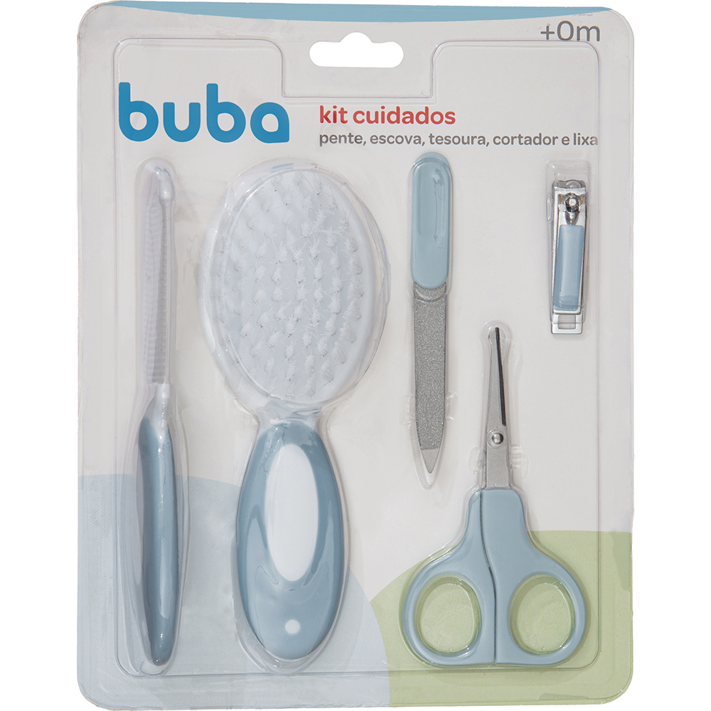 KIT CUIDADOS HIGIENE INFANTIL BEBÊ AZUL BUBA