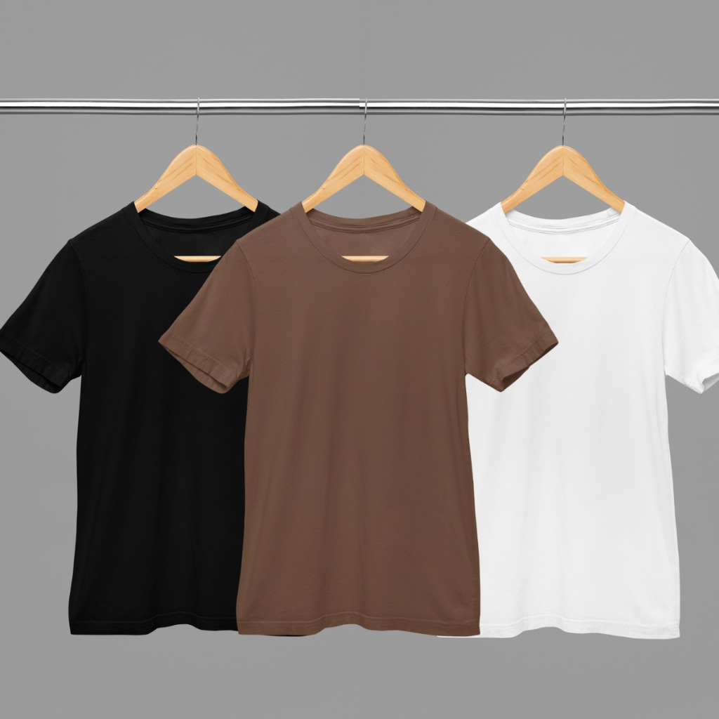 Kit 3 Camisetas Femininas Premium Lisa Algodão Qualidade Envios Imediato